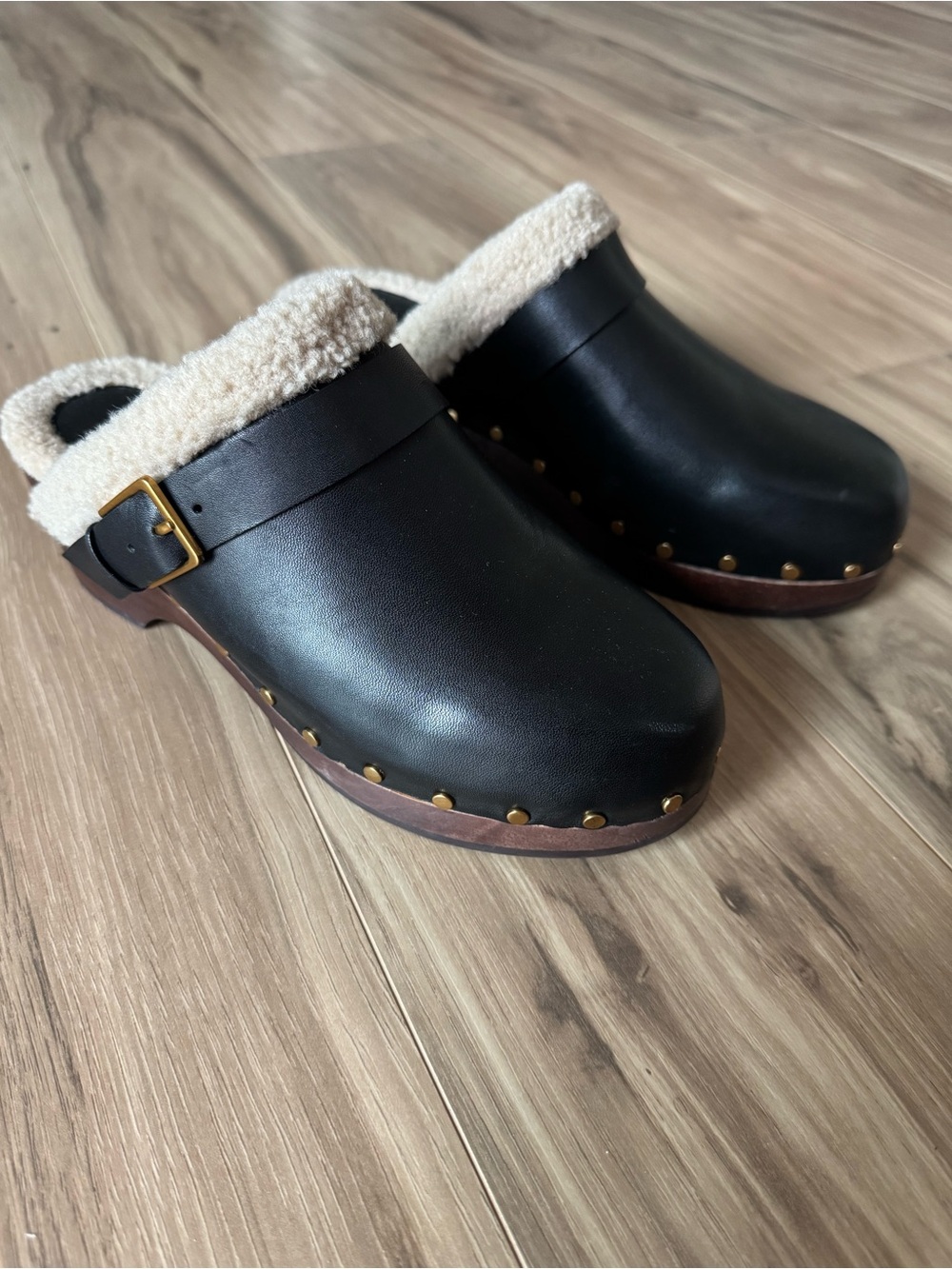 PAIGE Women's Helena Studded Buckled Mules